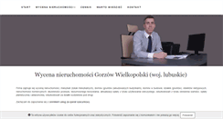 Desktop Screenshot of gorzownieruchomosci.pl